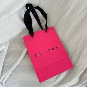 Betsey Johnson Pink Gift Bag